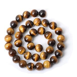 10mm Yellow Tiger Eye Beads